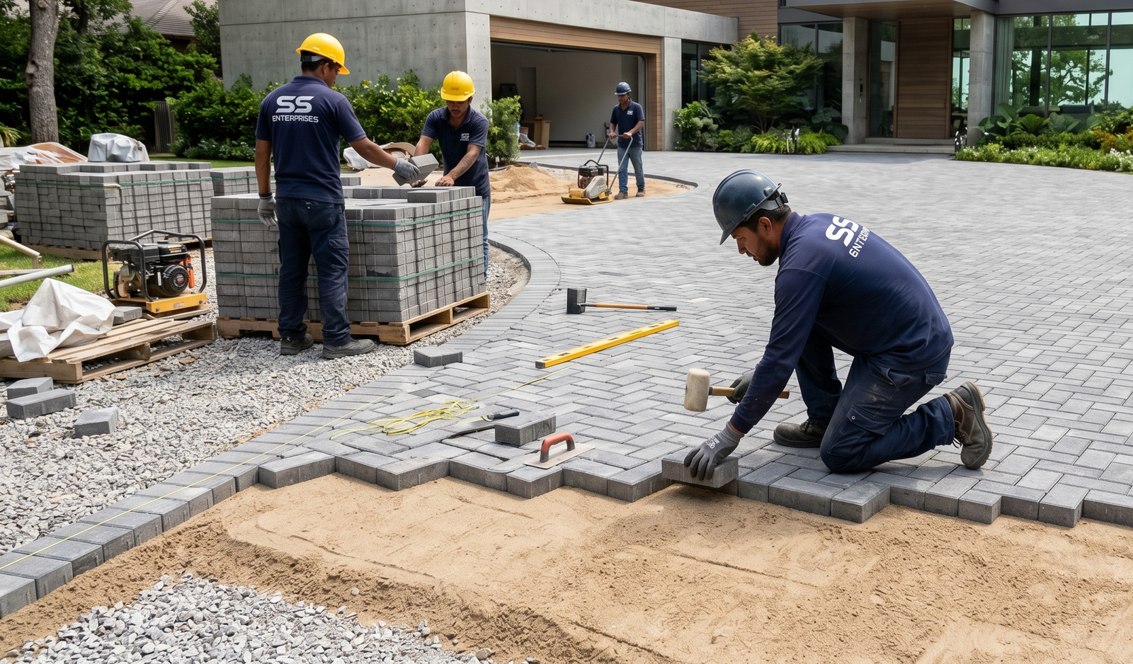 Paver Block Installation